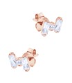 Shining CZ Crystal Silver Stud Earring STS-6249